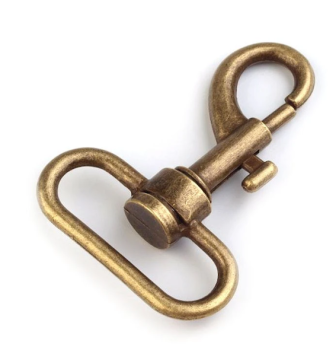 Karabiner Altmessing - 32 mm